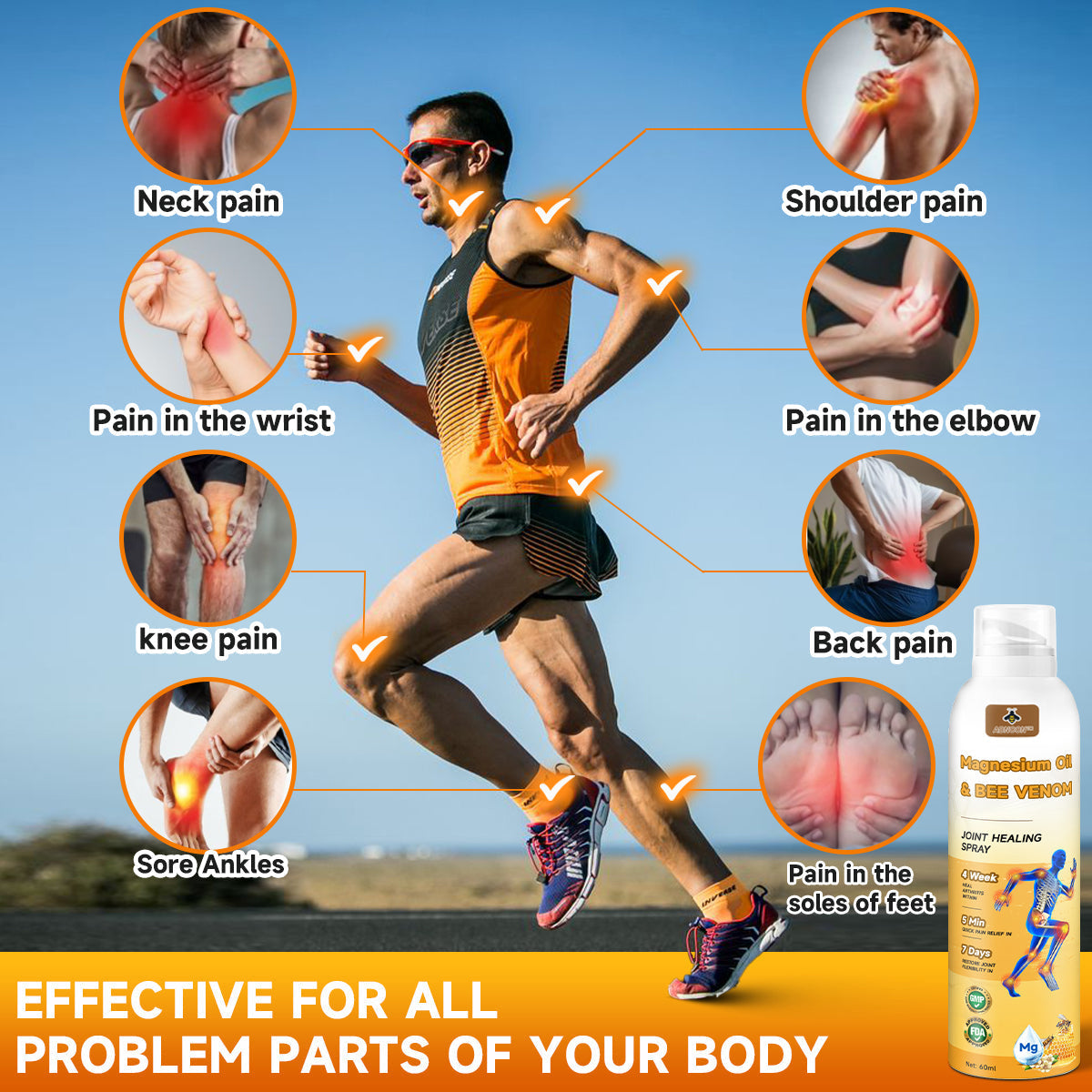💧🐝ADNOON™ Magnesium Oil & Bee Venom Joint Healing Spray👨⚕️Australian Orthopaedic Association (AOA)