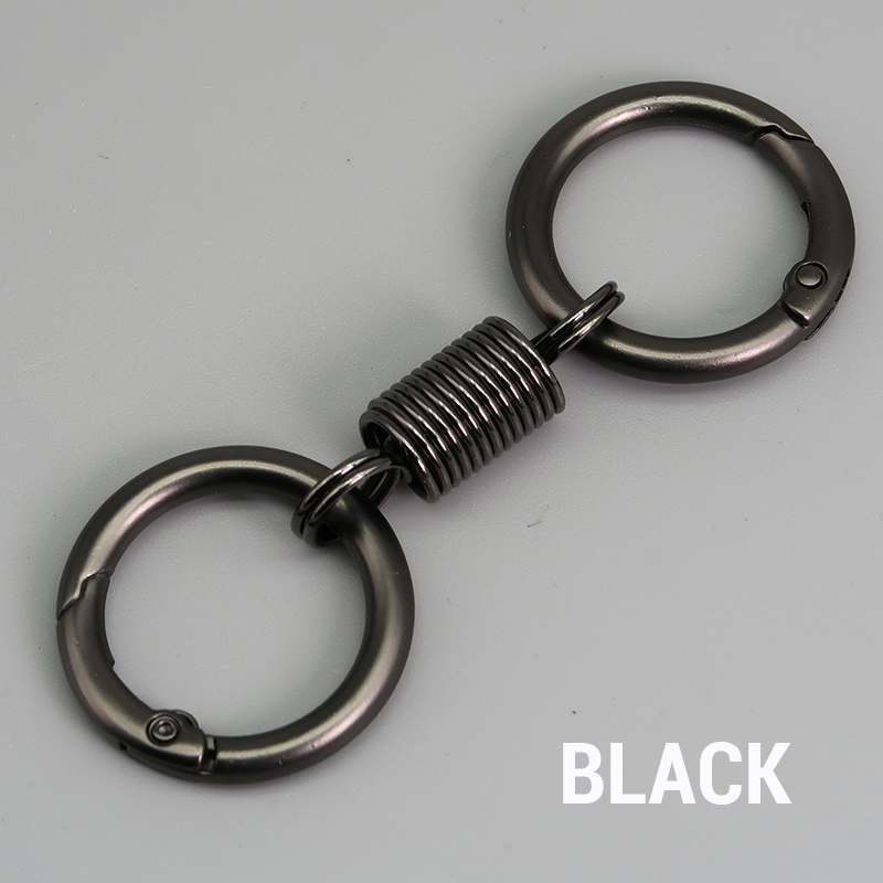 (๐ฅ2024Last Day Promotion - 49% off)Nordic Retro Spring Double Ring Keychain