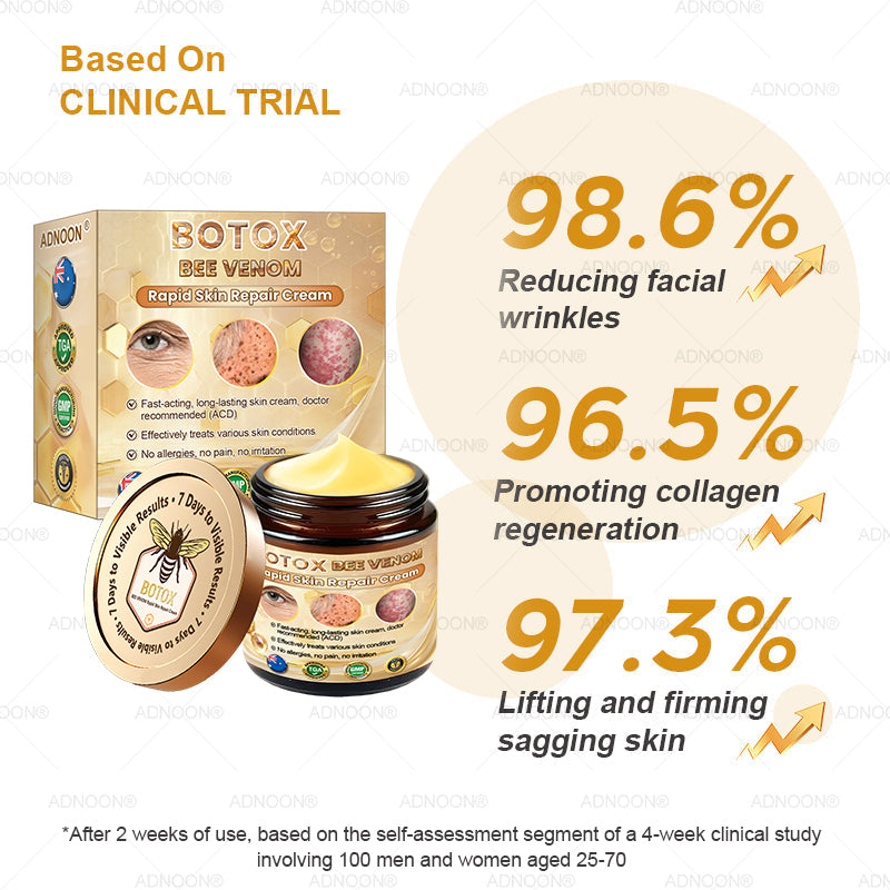Mayo Clinic Official: 🐝ADNOON®Botox Skin Treatment Cream Anti-aging, Hydrating, Skin Repair, Even Tone, Acne and Dark Spot Treatment, Wart and Mole Removal, Psoriasis Relief🧑⚕️