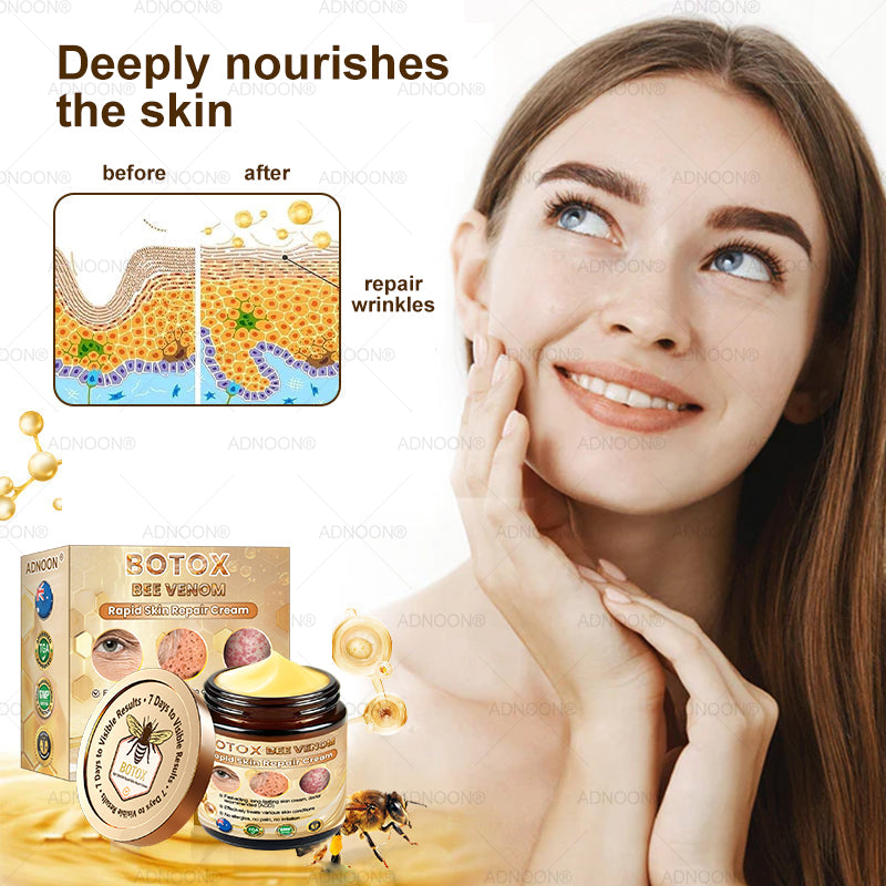Mayo Clinic Official: 🐝ADNOON®Botox Skin Treatment Cream Anti-aging, Hydrating, Skin Repair, Even Tone, Acne and Dark Spot Treatment, Wart and Mole Removal, Psoriasis Relief🧑⚕️