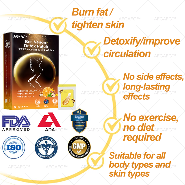 AFGAFG™ Bee Venom Firming Slimming Patch ✨Recommended by FDA and ADA✨No Dieting,No Exercise,No Side Effects