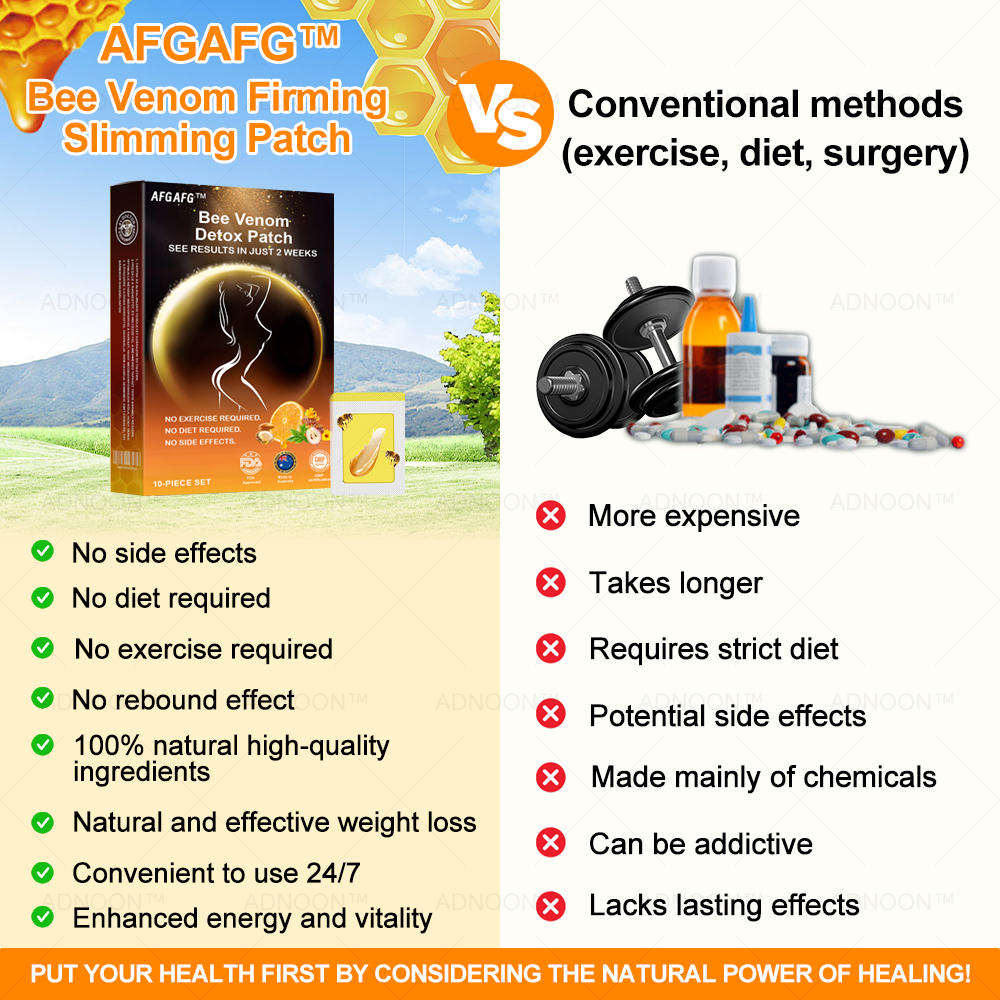 AFGAFG™ Bee Venom Firming Slimming Patch ✨Recommended by FDA and ADA✨No Dieting,No Exercise,No Side Effects