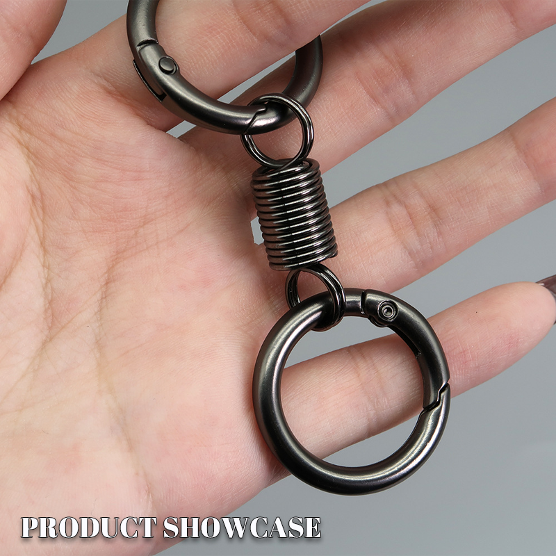 (๐ฅ2024Last Day Promotion - 49% off)Nordic Retro Spring Double Ring Keychain